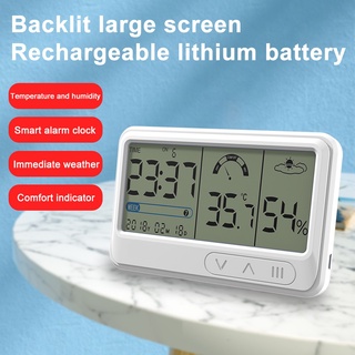 Occkic -10~60°C Weather station digital Thermometer Hygrometer Indoor Outdoor Temperature #4