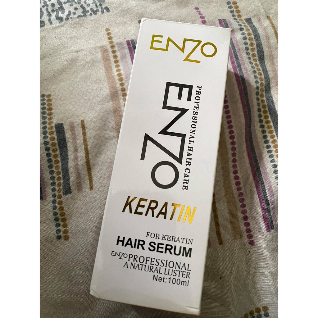 Hair Serum (ENZO) Keratin Hair Treatment Care 100 mL | Shopee Philippines