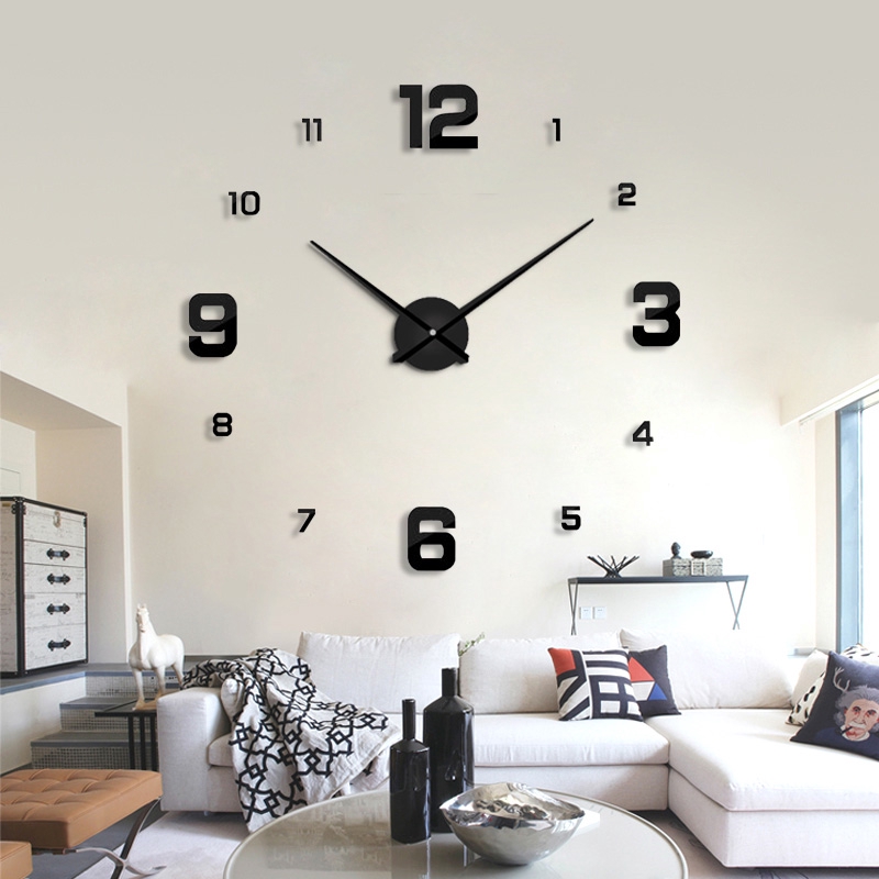 3d Wall Clock Quartz Clocks Watches, Big Clocks For Living Room