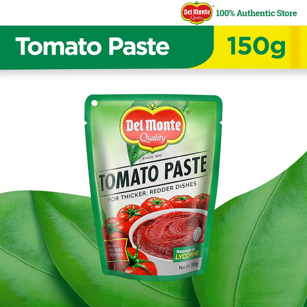 DEL MONTE Tomato Paste with Thicker and Richer Tomato Base 150g Shopee Philippines