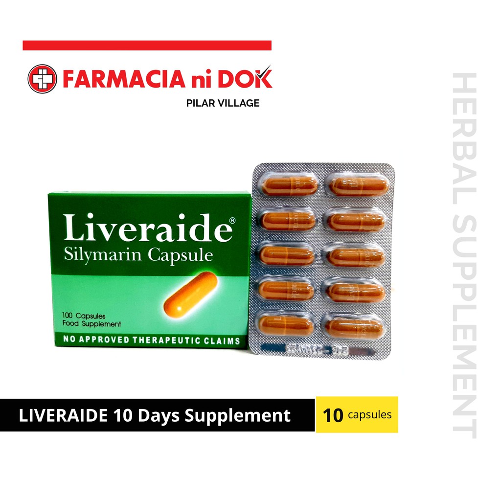 Liveraide Silymarin For 10 Days 10 Capsules Shopee Philippines