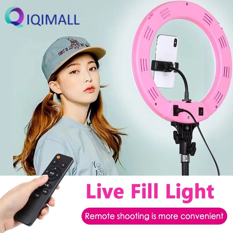 14 Inch Studio Ring Light with Remote Control Dimming Video light ...