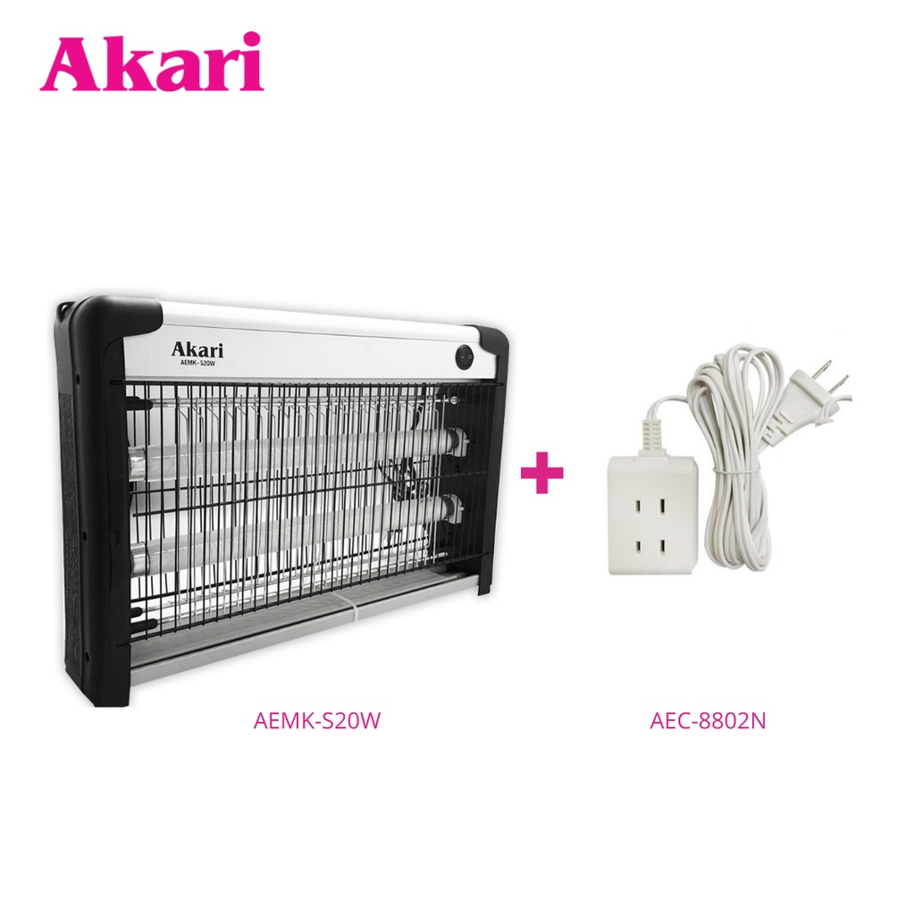Akari UV Electric Mosquito Zapper (AEMKS20W) + Free AEC 3Gang