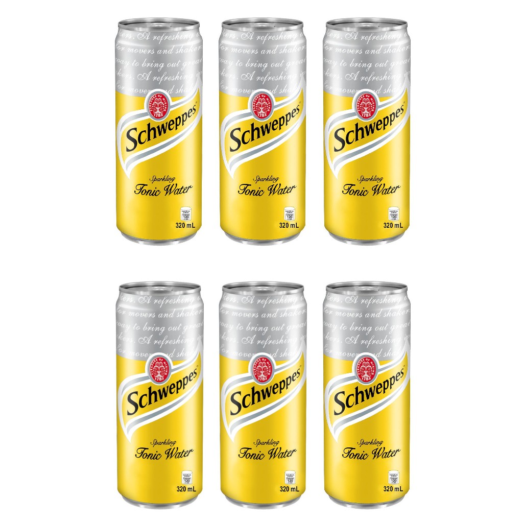 Schweppes Tonic Water 320ml - Pack Of 6 | Shopee Philippines