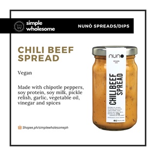 Simple Wholesome x Nunò - Vegan Chili Beef Spread (Healthy, Plant-based, Dairy-free, Egg-free)