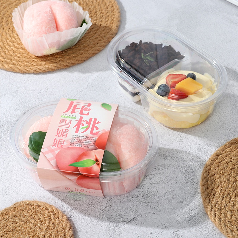 Soy Milk Box Packing FreshKeeping Transparent Plastic Picnic Takeaway