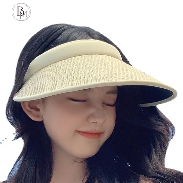 Women's New 2022 Summer Alphabet Grass Bound Sun Hat Seaside Beach Hair ...