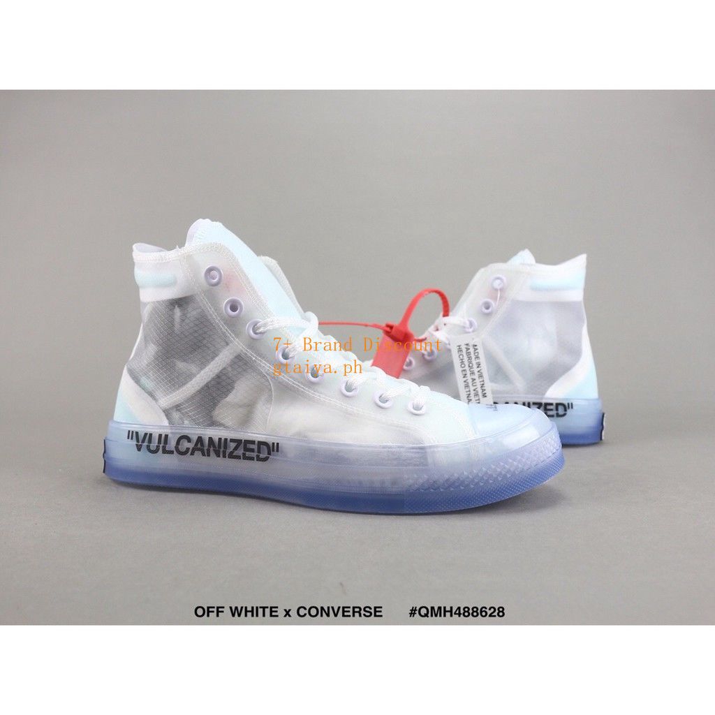 off white transparent converse