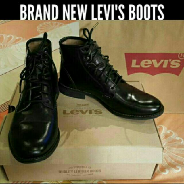 levis leather boots