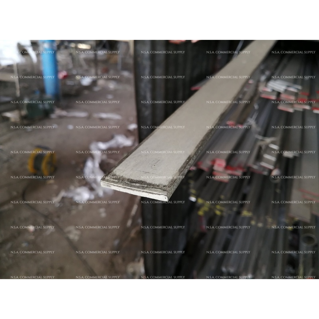 Stainless Steel Flat Bar 5mm x 11/2 inch x 1 FOOT Length T304 (Mill