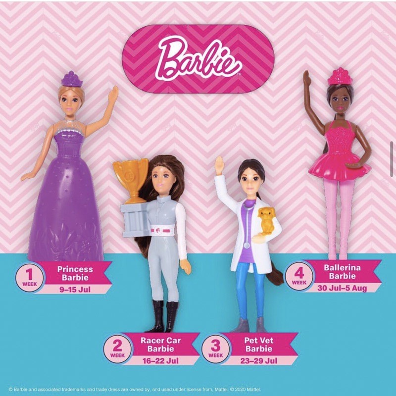 Happy Meal Toys Toys Mcd Barbie 