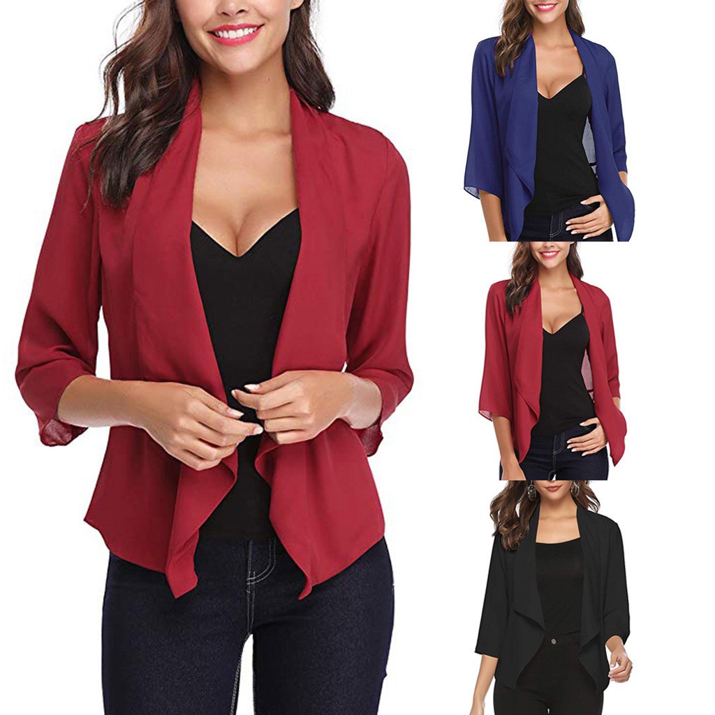 3 4 sleeve thin cardigan