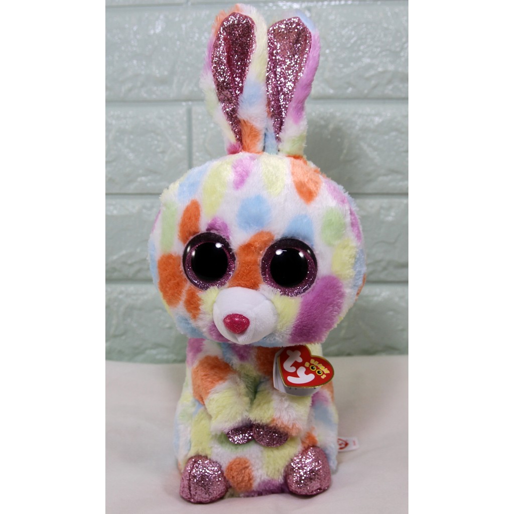 rainbow bunny beanie baby