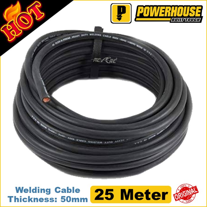 Powerhouse Welding Cable 25 Meter - 50mm Thickness | Shopee Philippines