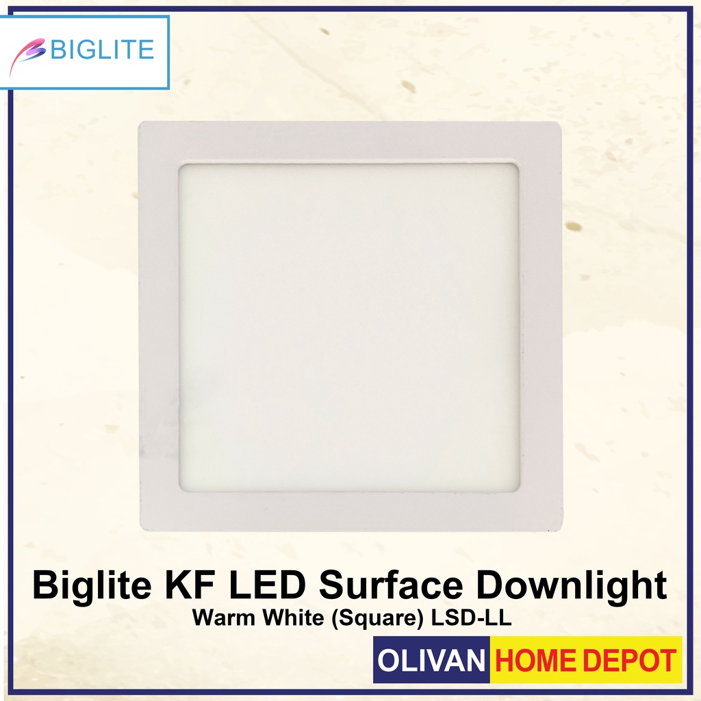 BIGLITE Led Surface Downlight (LSD) 6,12,18 watts Warmwhite (White ...