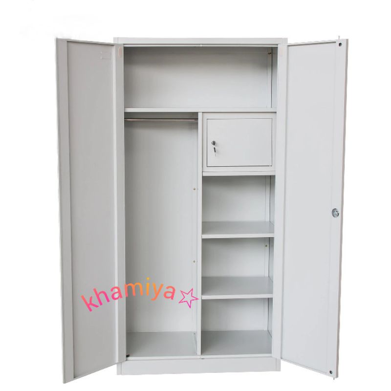 Wardrobe Steel (Vault, Shelves, Hanger Rod) Lockable Multipurpose Hanger