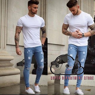 boys ripped biker jeans