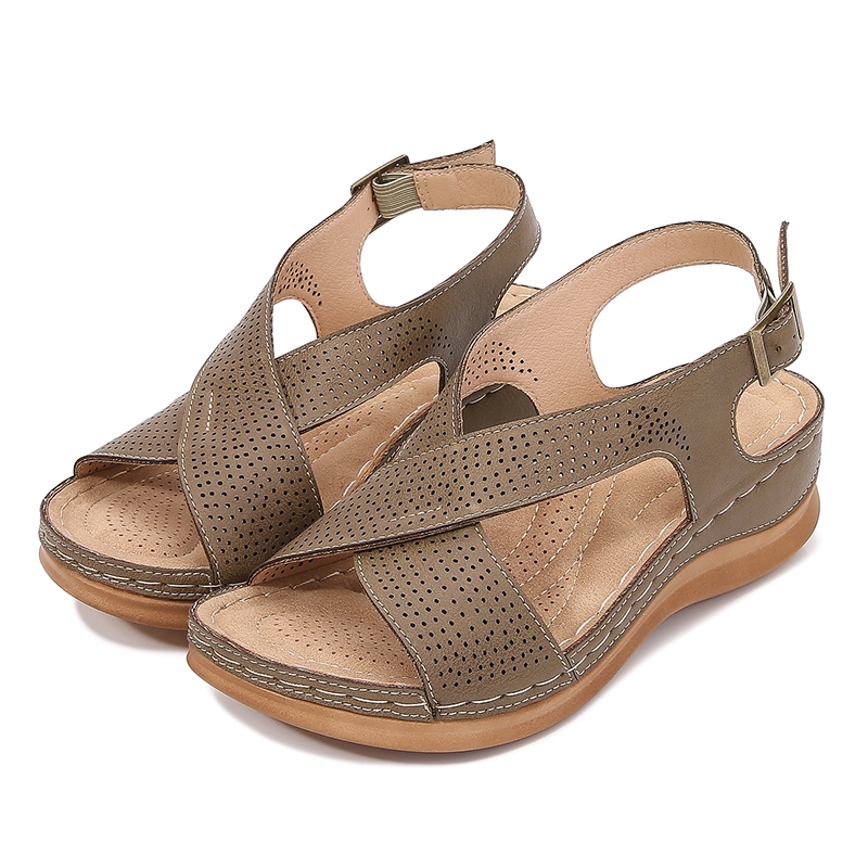 cross wedge sandal