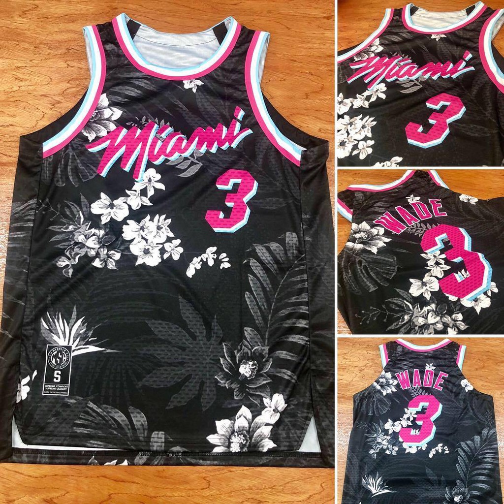 miami heat floral jersey