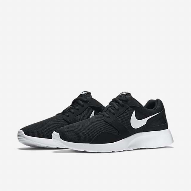 nike kaishi run black white