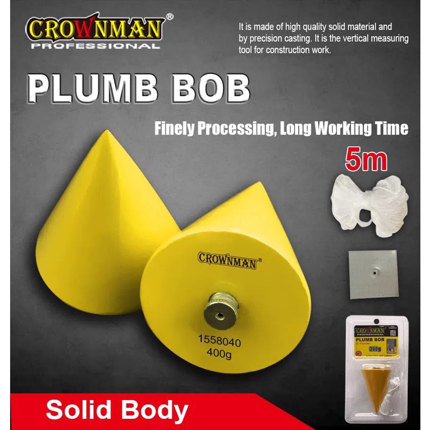 CROWNMAN Plumb Bob 300g,400g Shopee Philippines