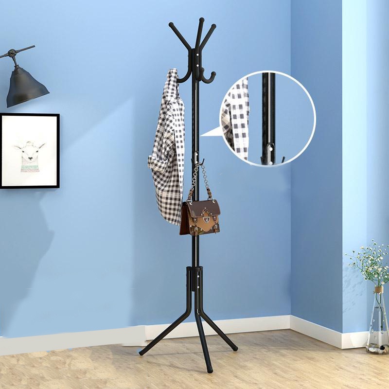 Home Zania White Iron Coat Rack Shelf Handbag Hat Hanger Scarf Holder ...