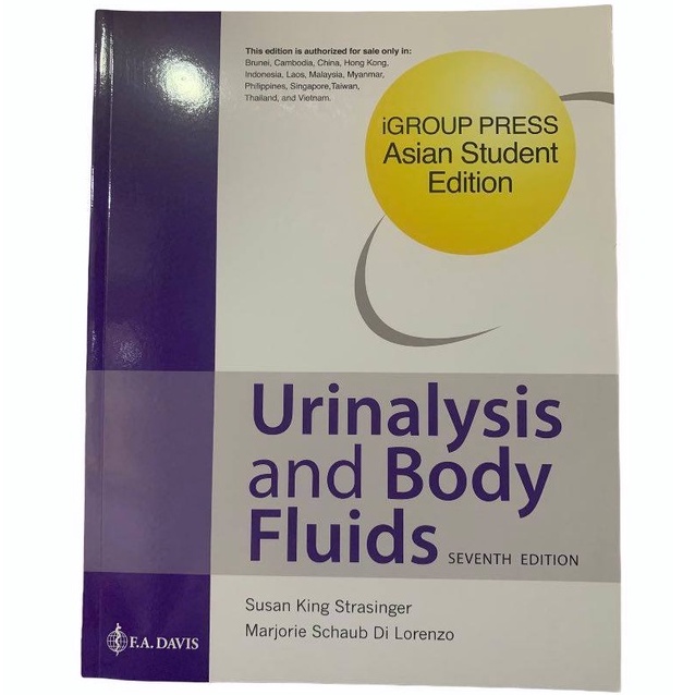 Original Copy Urinalysis And Body Fluids 7th Ed | Shopee Philippines