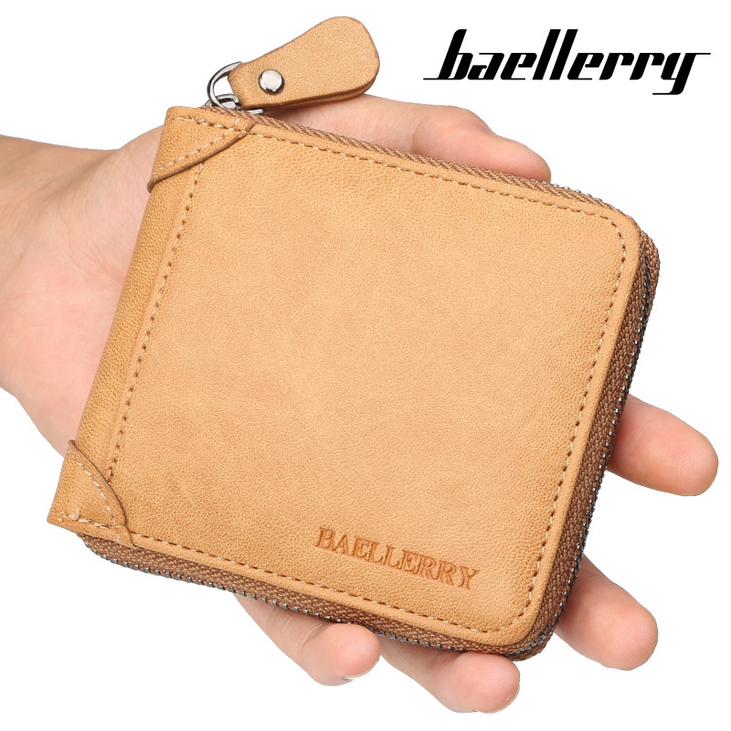 Baellerry Casual Wallet Long Clutch Tri-fold Wallet Multifunctional Phone Bag For Men(Black)