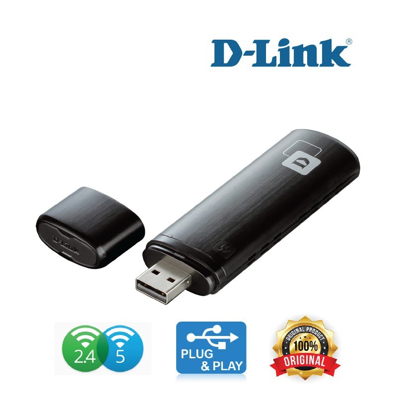 D-Link DWA-182 AC1300 Wireless Dual Band USB Adapter | Shopee Philippines