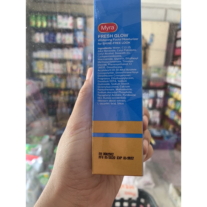 myra moisturizer ingredients