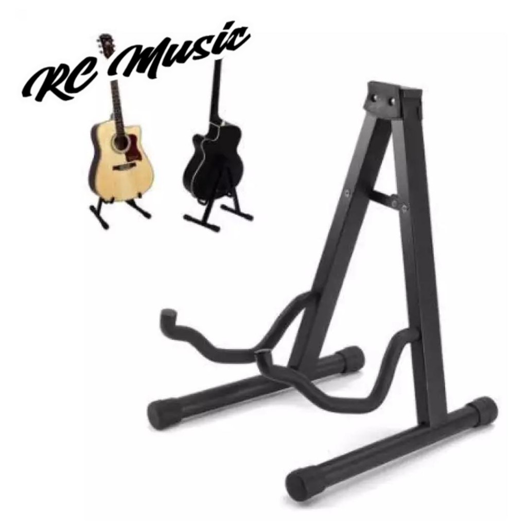 Portable Guitar Stand (Black) Music Accessories for Guitar Shopee Philippines