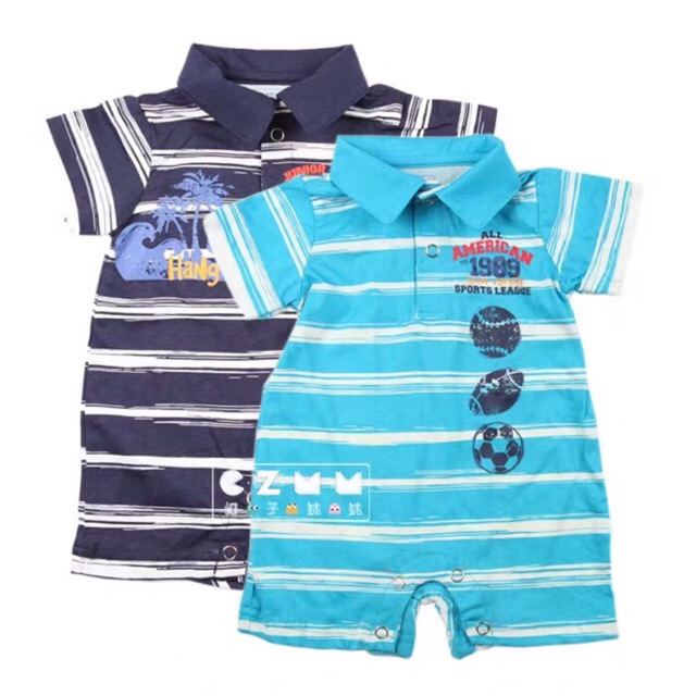 polo shirt onesie