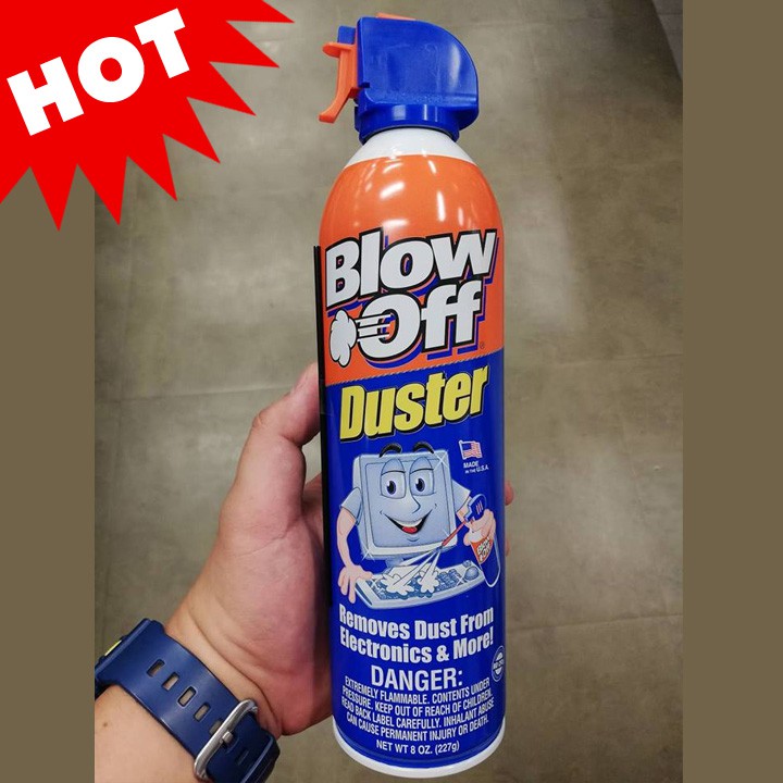 Canned Compressed Air Duster Blow Off CRC Svrtec Uniso 813oz Free