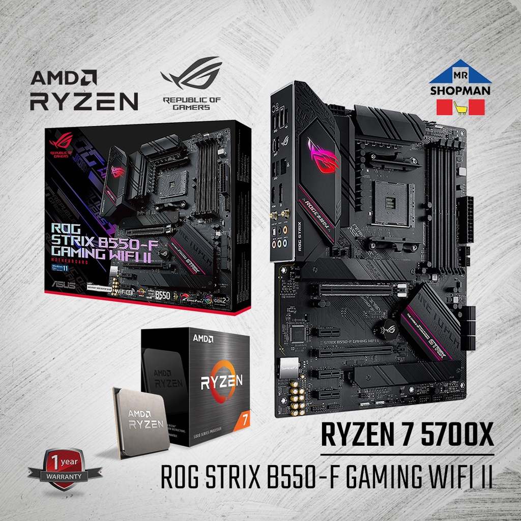 asus rog strix b550-f gaming amd ryzen 7 5700x3d