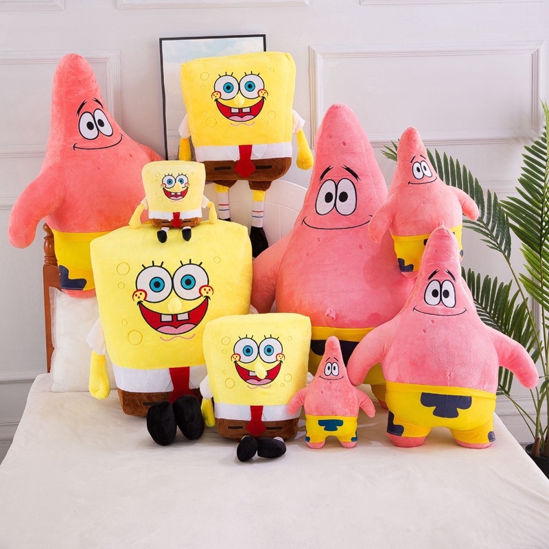 spongebob and patrick stuffed toys