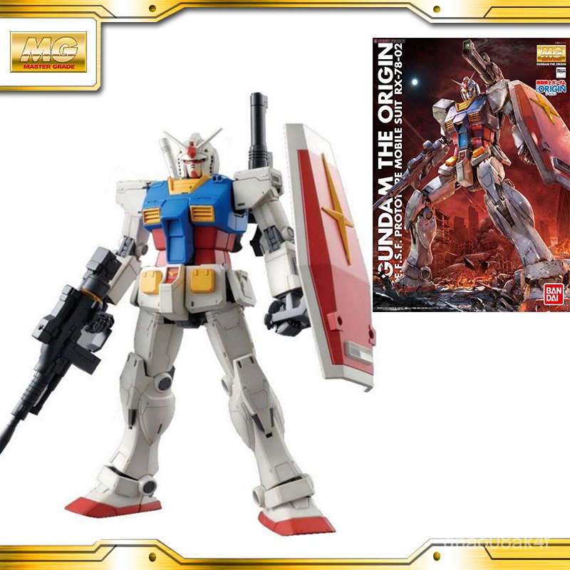 BANDAI GUNDAM MG 1/100 RX-78-2 Gundam The Origin GTO Gundam model ...