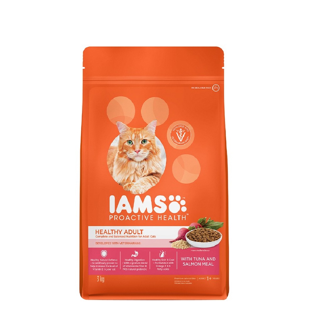 Iams Adult With Tuna & Salmon Meal 3kg 