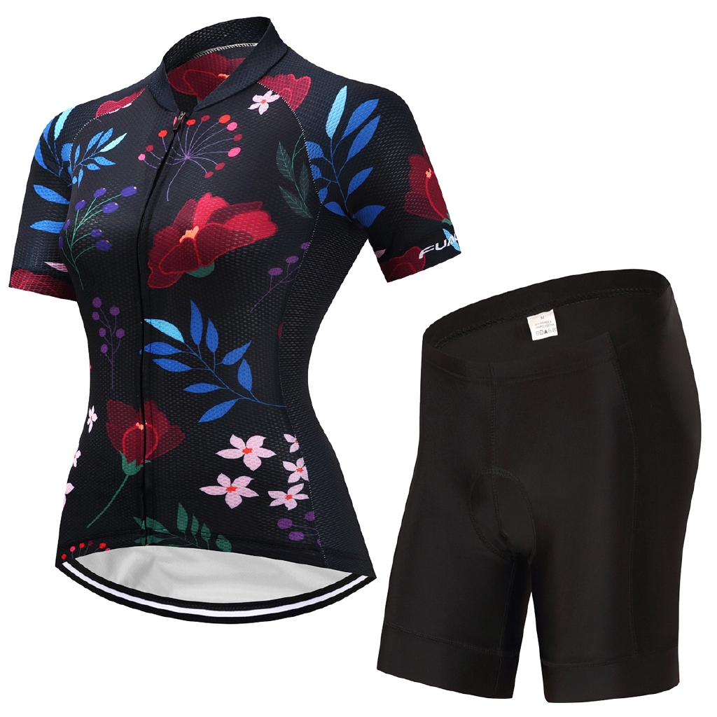floral bike jersey