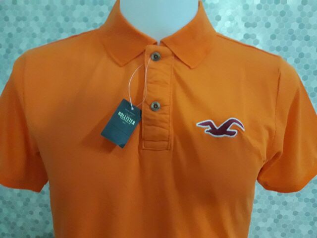 orange hollister shirt