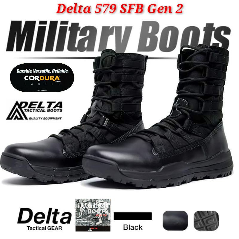 black nike combat boots