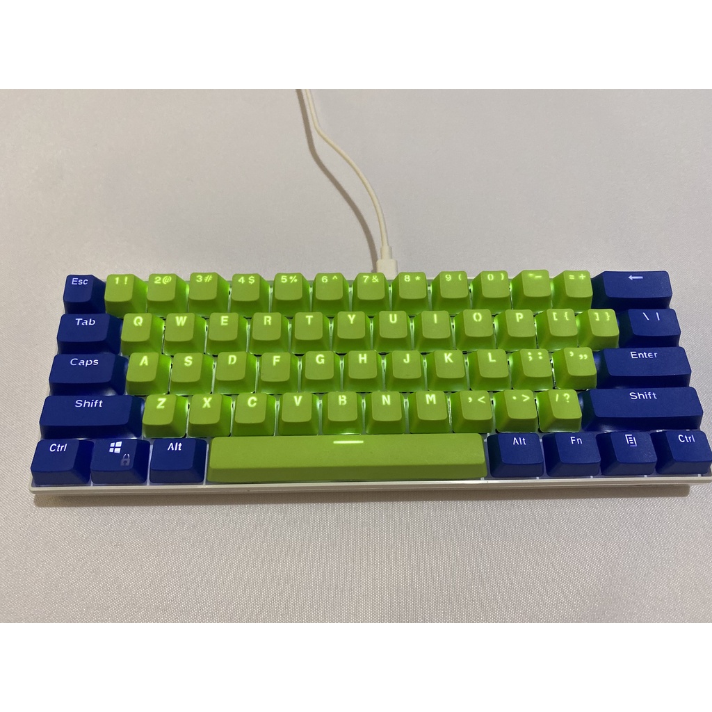 RK 61 Keycaps PBT Material OEM Highly Keycaps, Backlit TwoColor