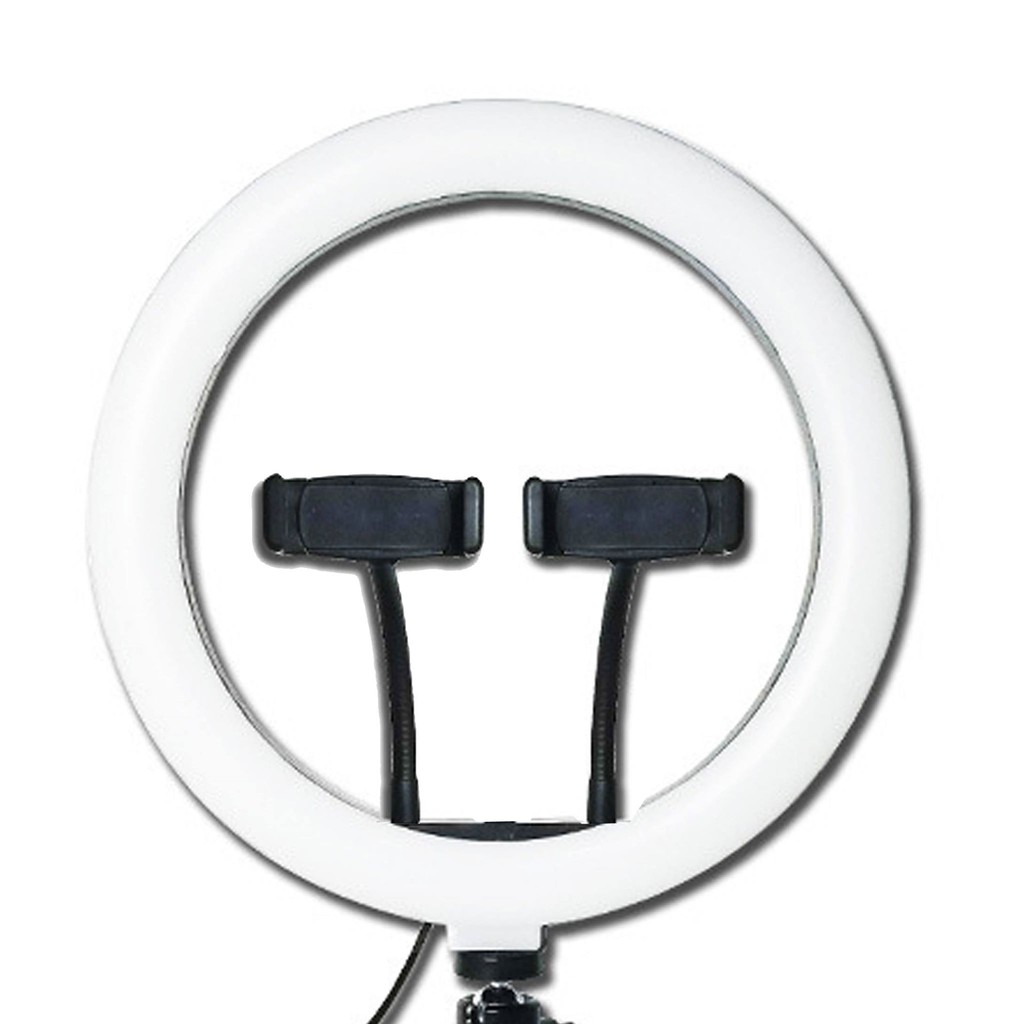 Led Ring Light With Two Phone Holders 13 Inches 33cm 330 Shopee Philippines