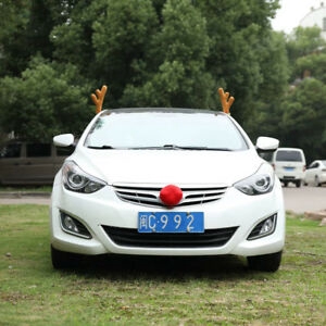 Reindeer Antlers for Car AutoTruck SUV Van Christmas Decoration Accessories Gift 