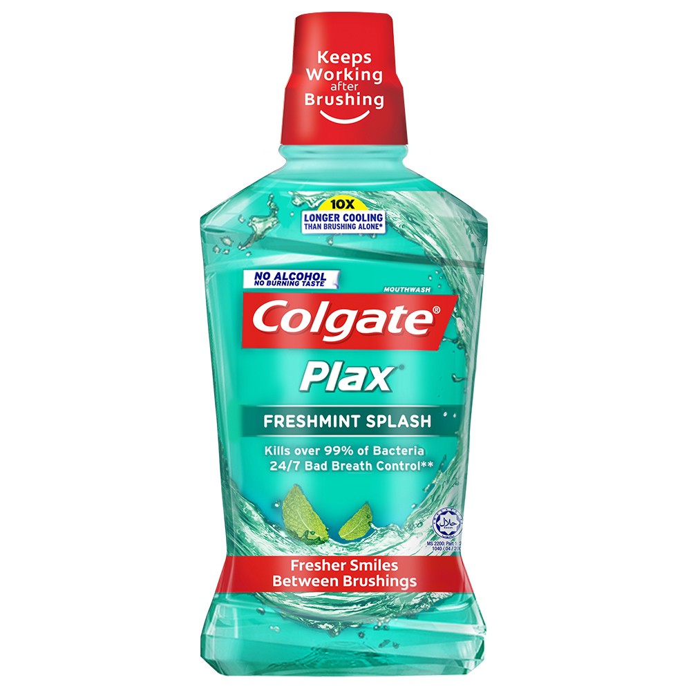 Colgate Plax Antibacterial Mouthwash Freshmint Splash 500mL