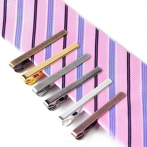 Men's Stylish Metal Tie Bar Clasp Clip Formal Occasion Necktie Clamp Pin