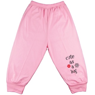 Teeter Totter 3-piece Girl 2 to 5 year olds Cotton Pajama Pants with Leg Band (Ladybug) 3in1 set #3