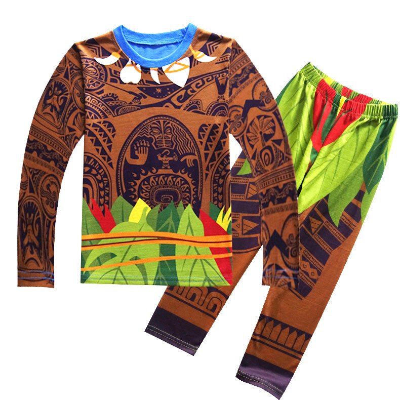 Kids Boys Ocean Suit Moana Cosplay Costume Maui Shirt Top Pants Set Pajama Sleepwear Halloween Role Play Costumes Shopee Philippines