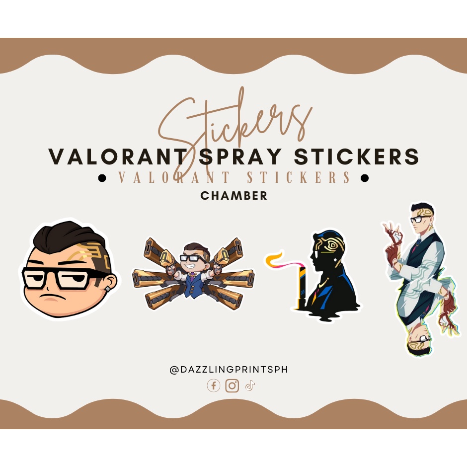 Valorant Spray Stickers Chamber Shopee Philippines 