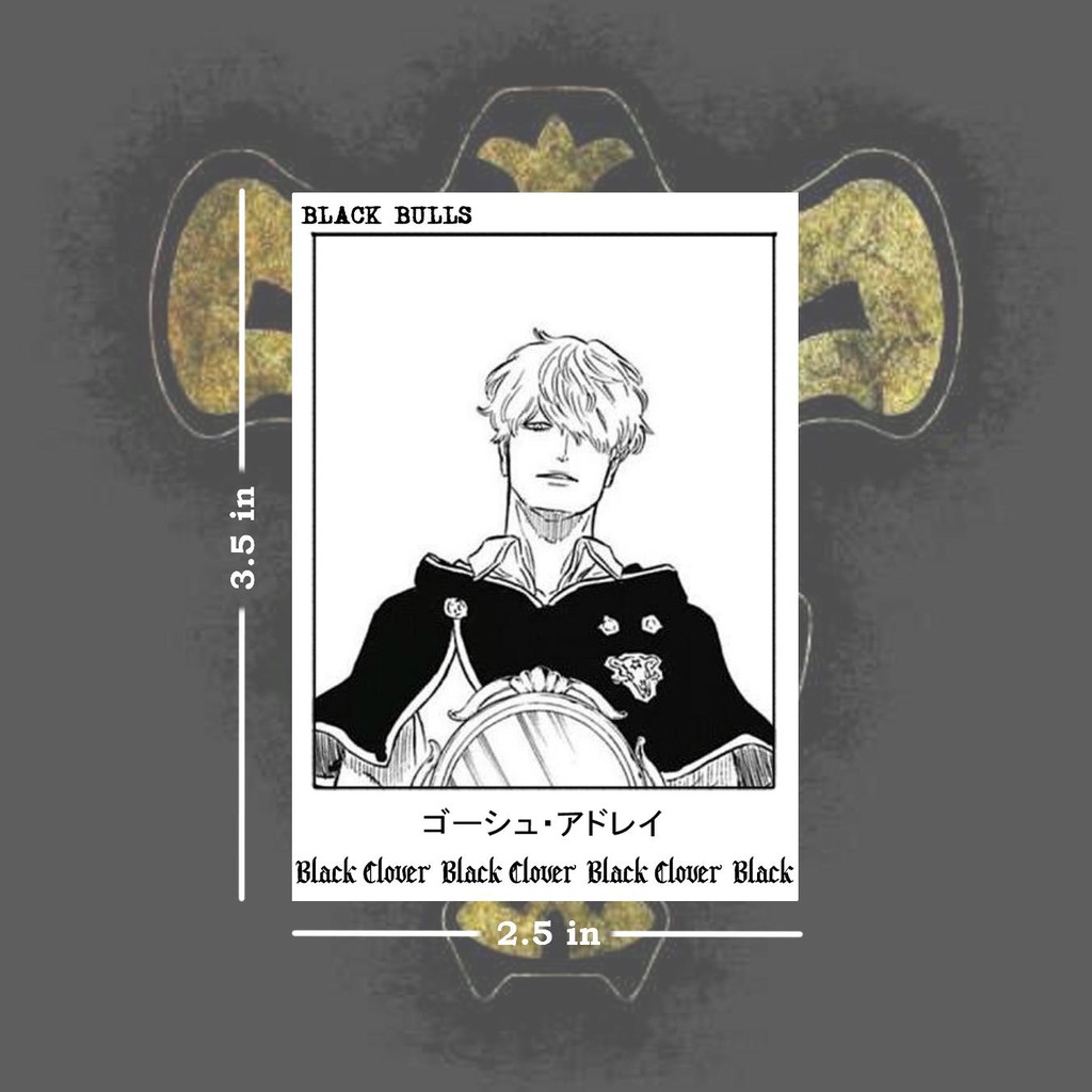Black Bulls Magic Knight Black Clover Photocards Shopee Philippines