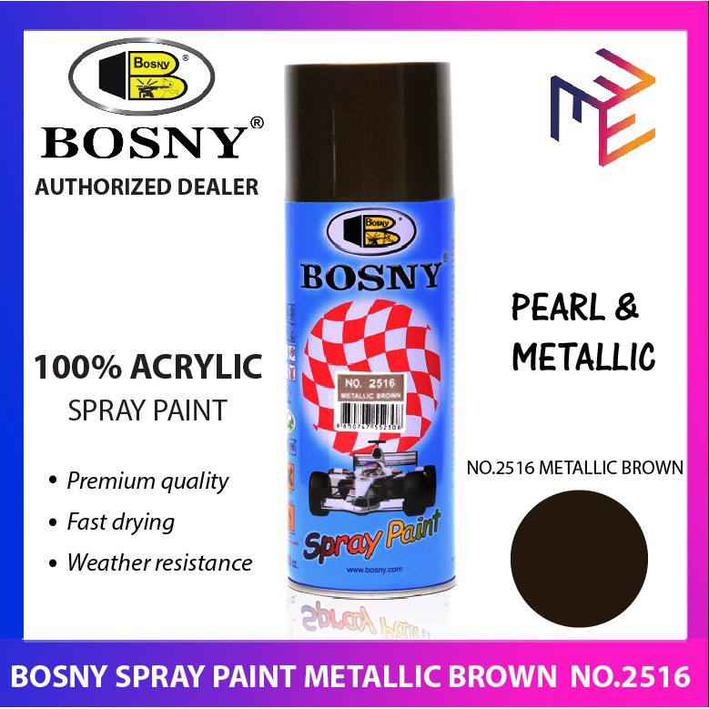 Bosny Pearl and Metallic Spray Paint No.2516 Metallic Brown Spraypaint